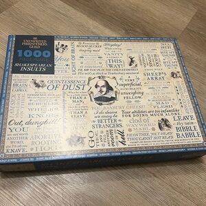 Shakespearean Insults 1000 Piece Puzzle